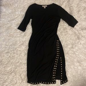 Black with gold details